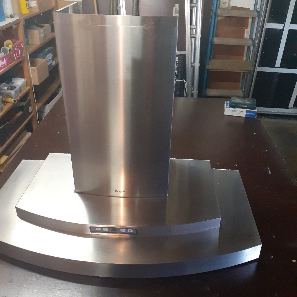 Afzuigkap RVS 90 cm breed, Ophalen, Zo goed als nieuw, Vrijstaand, Wandschouwkap