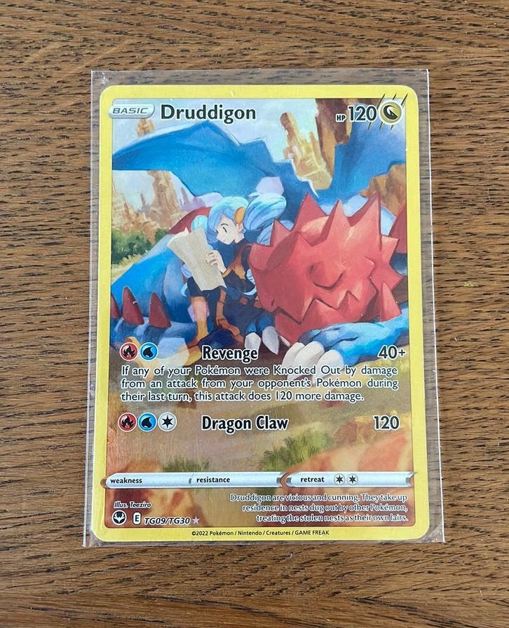 Druddigon TG09/TG30 - Full art Holofoil, Ophalen of Verzenden, Nieuw