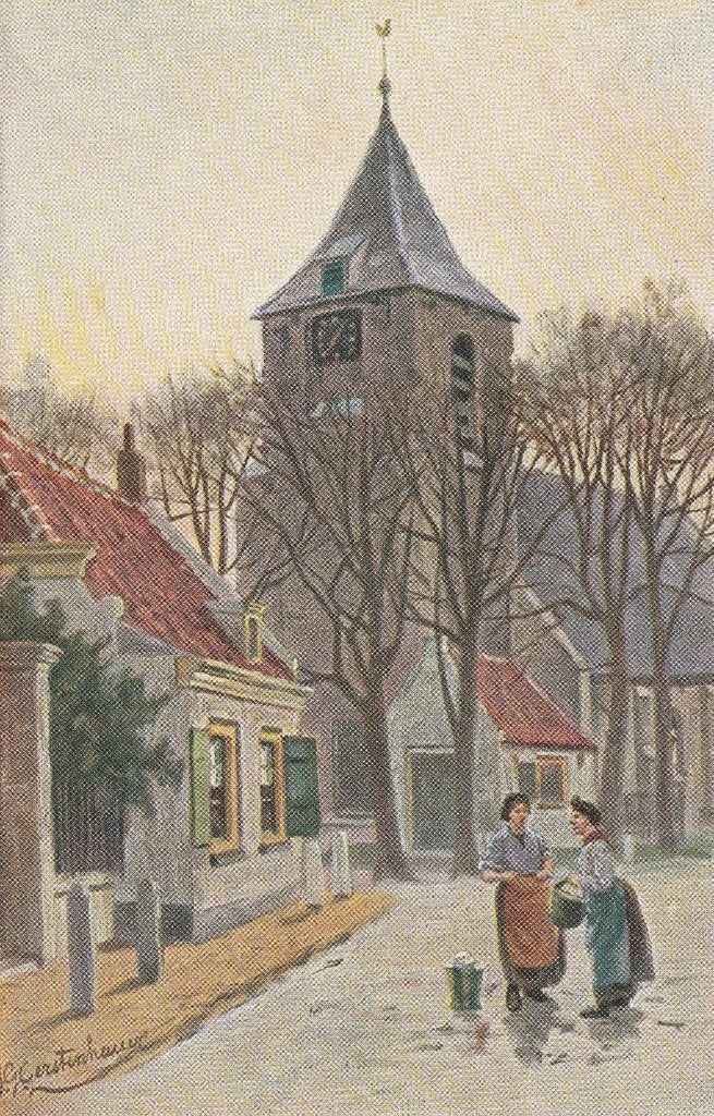Gerstenhauer - 800 - twa : Dorpskerk, Verzenden, Voor 1920, Klederdracht