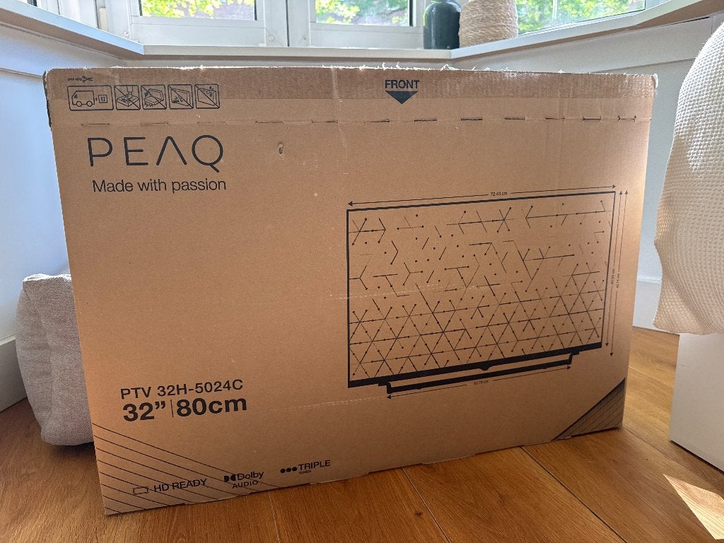PEAQ PTV 32H-5024C 32 inch (80cm) HD Ready TV, 50 Hz, HD Ready (720p), Nieuw, 80 tot 100 cm
