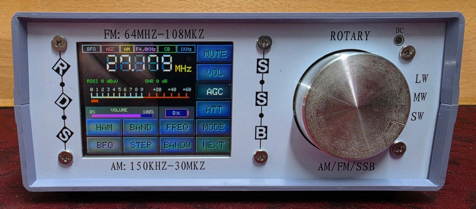 Arduino ontvanger / 64-108mhz FM / 150khz-30mhz AM+SSB., Telecommunicatie, Zenders en Ontvangers, Ophalen of Verzenden, Gebruikt