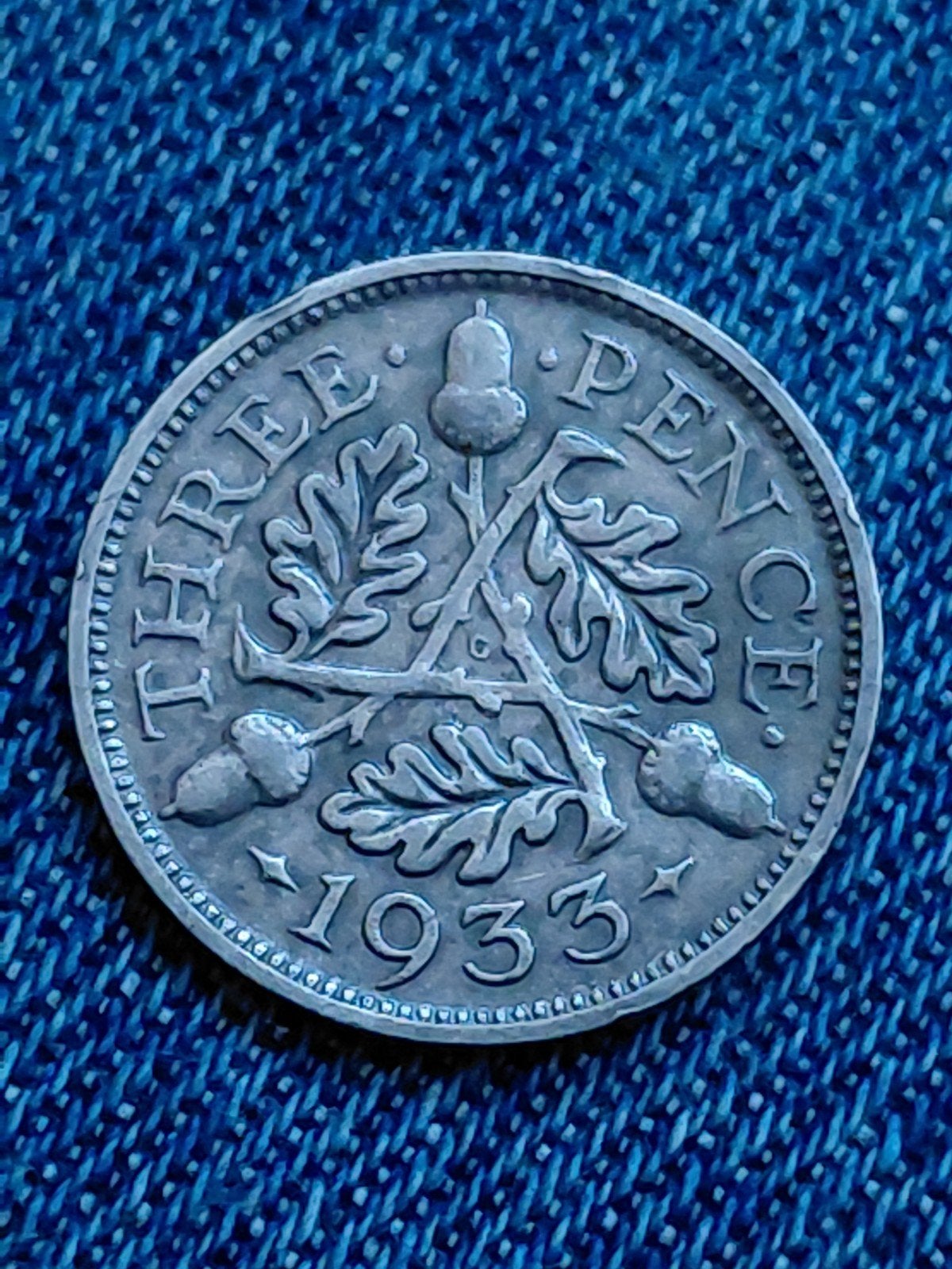 Engeland 3 Pence 1933 George V  - Zilver, Verzenden, Overige landen, Losse munt, Zilver