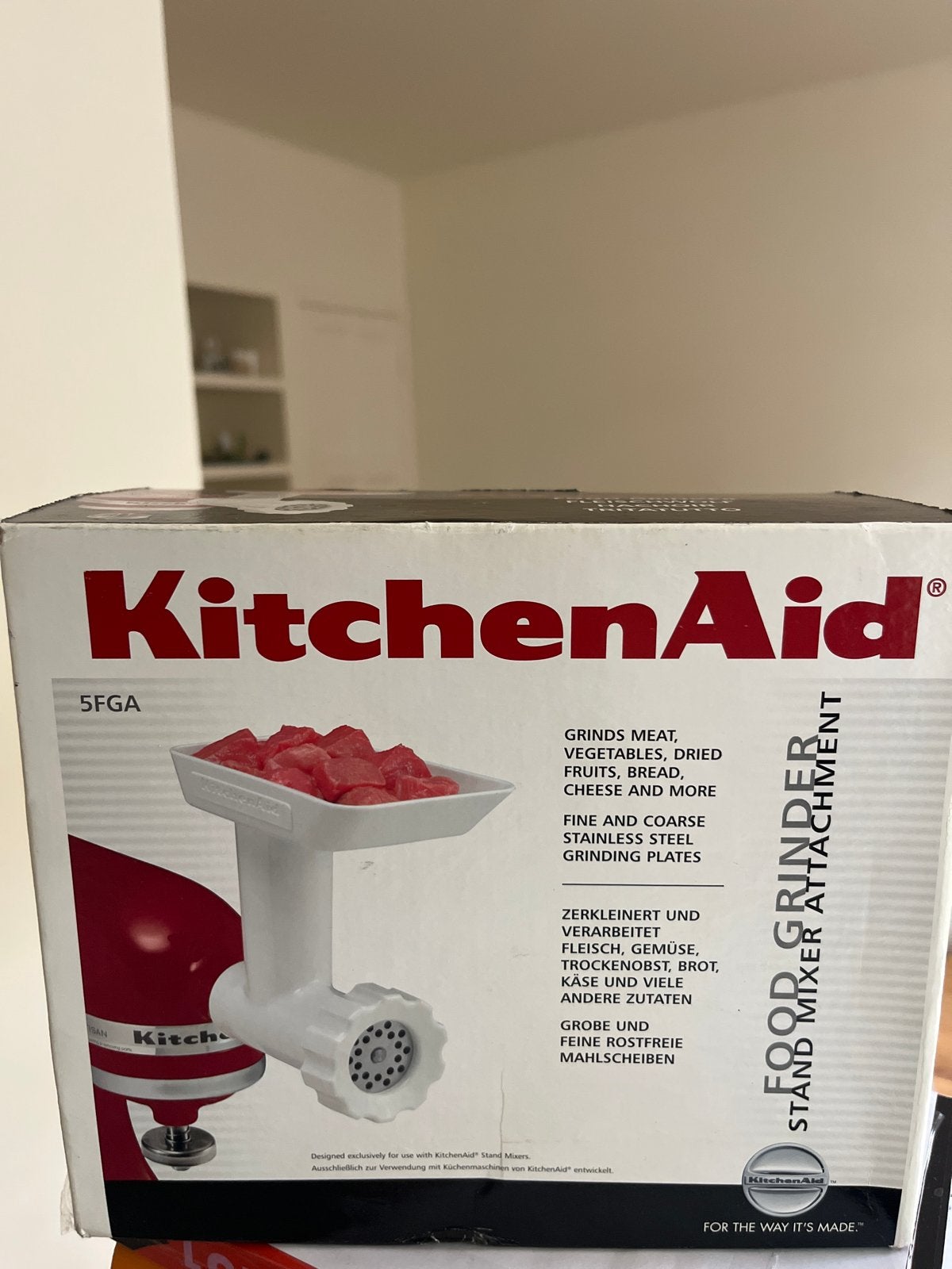 KitchenAid Vleesmolen / Food Grinder Opzetstuk 5FGA, Overige typen, Nieuw, Ophalen of Verzenden, Metaal