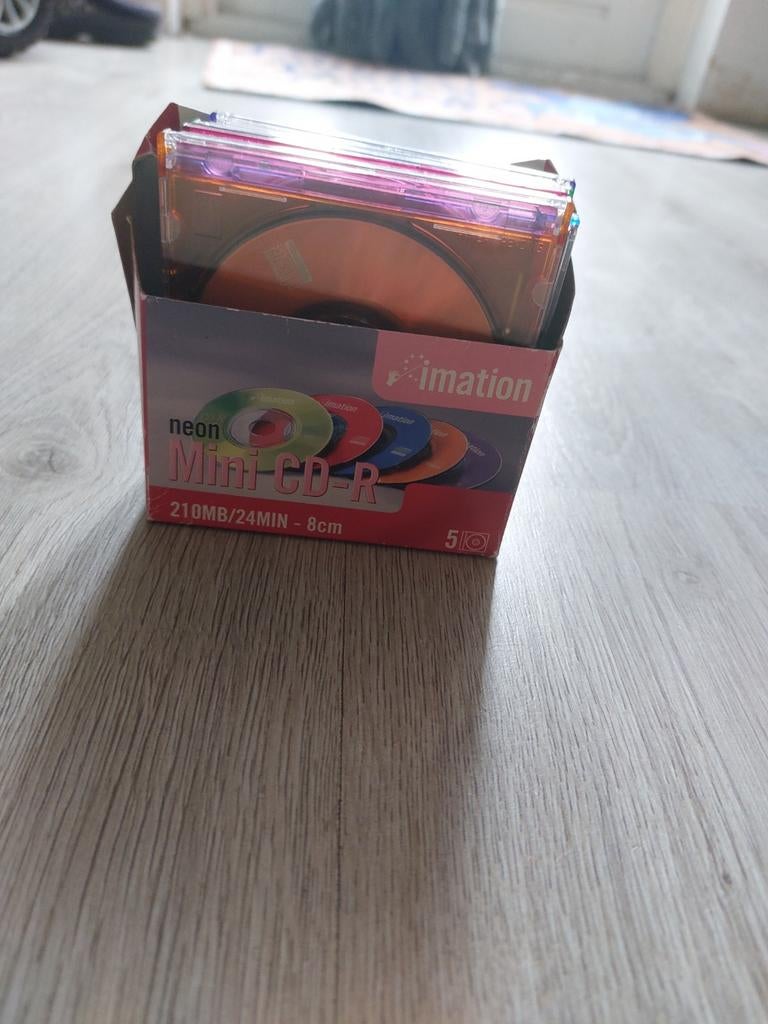 Imation Neon Mini-CD-R 210MB/24MIN - 5 stuks, Ophalen of Verzenden, Nieuw, Cd, Imation
