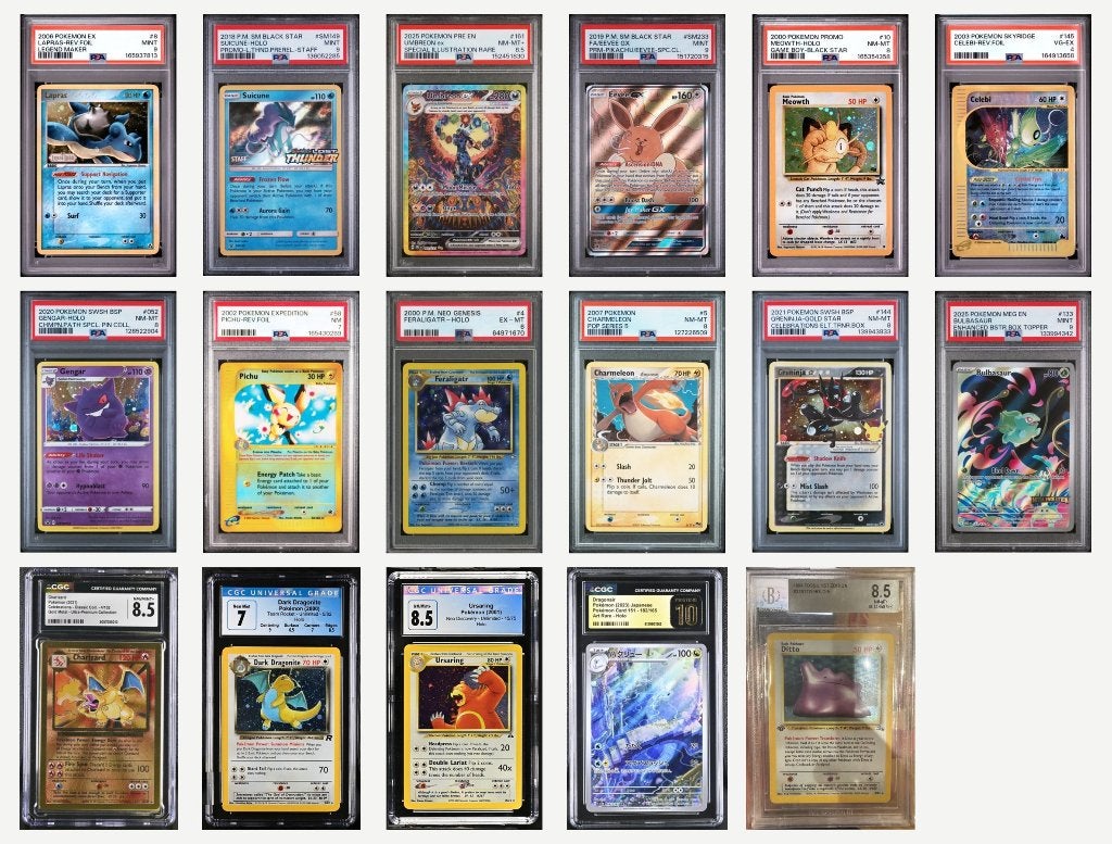 Pokemon collectie (graded), Hobby en Vrije tijd, Ophalen, Zo goed als nieuw, Meerdere kaarten, Foil