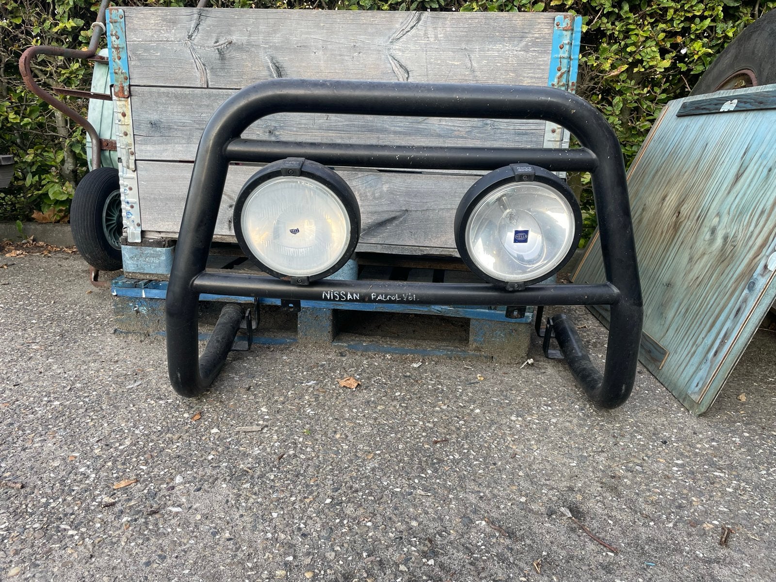 Bullbar met verstralers voor Nissan Patrol, Ophalen of Verzenden, Gebruikt, Nissan