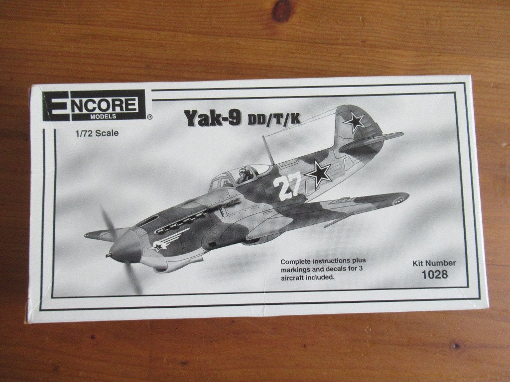 Yak-9 DD/T/K  (Encore 1/72), Hobby en Vrije tijd, Overige merken, 1:72 tot 1:144, Ophalen of Verzenden, Zo goed als nieuw