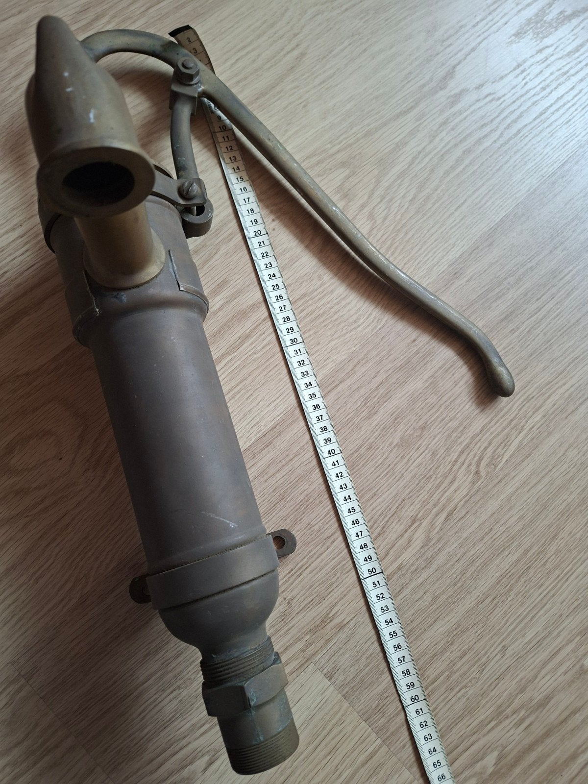 Koperen waterpomp, handpomp, scheepspomp, Ophalen of Verzenden
