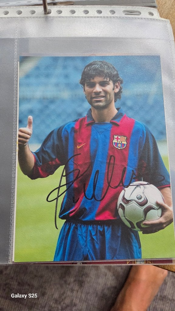 13x18cm foto originele handtekening Marquez Barcelona, Verzamelen, Ophalen of Verzenden, Zo goed als nieuw, Buitenlandse clubs