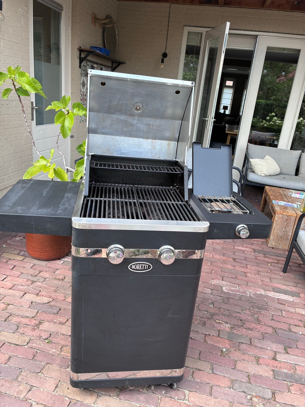 Boretti Bernini Nero buitenkeuken / gasbarbecue, Ophalen, Gebruikt