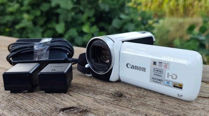 z.g.a.n! Canon Legria HF R606 Full HD Camcorder met 2 accu's, Full HD, Canon, 20x of meer, Overige soorten