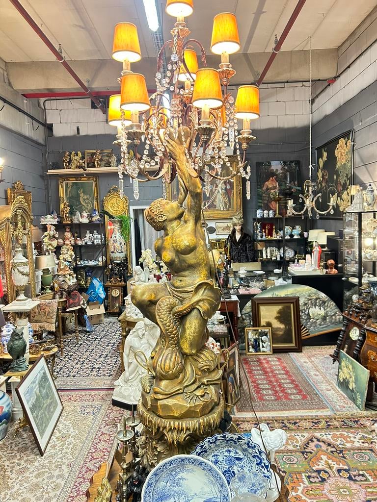 Geweldige mooie antieke moor lamp, Antiek en Kunst, Ophalen