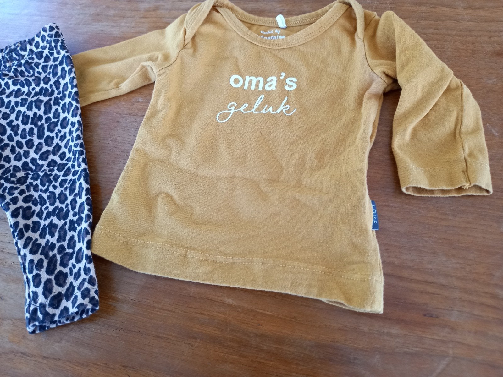 2 dlg shirt +legging mt 50 56, Ophalen of Verzenden, Jongetje of Meisje