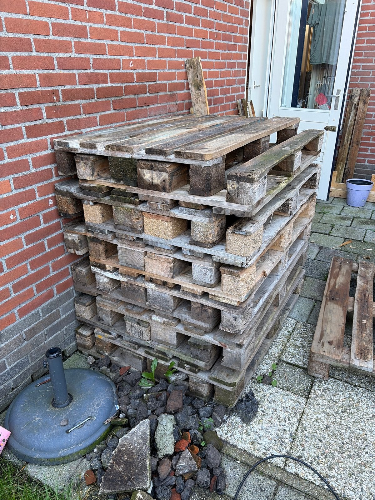 Europallets - 12 stuks, Ophalen, Gebruikt, 25 tot 50 mm, Pallet