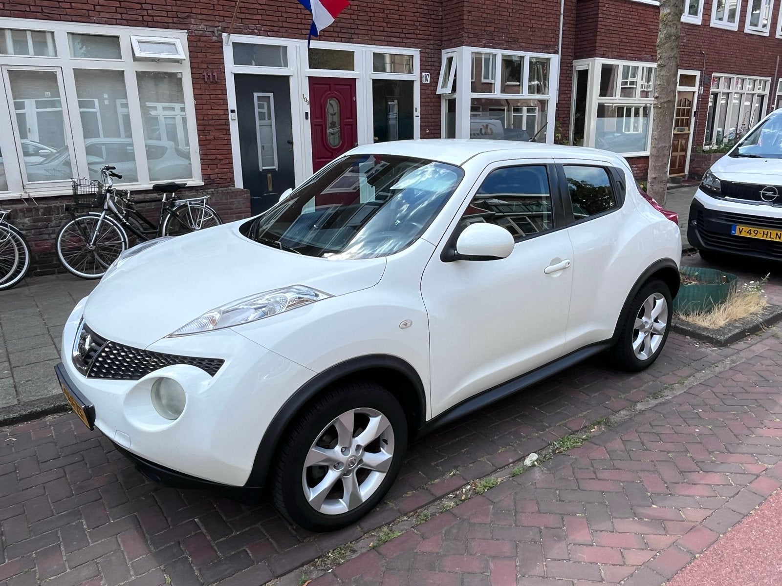 Nissan Juke 1.6 Eco 117pk 2011 Wit, Auto's, Nissan, 1250 kg, 4 cilinders, Handgeschakeld, Particulier