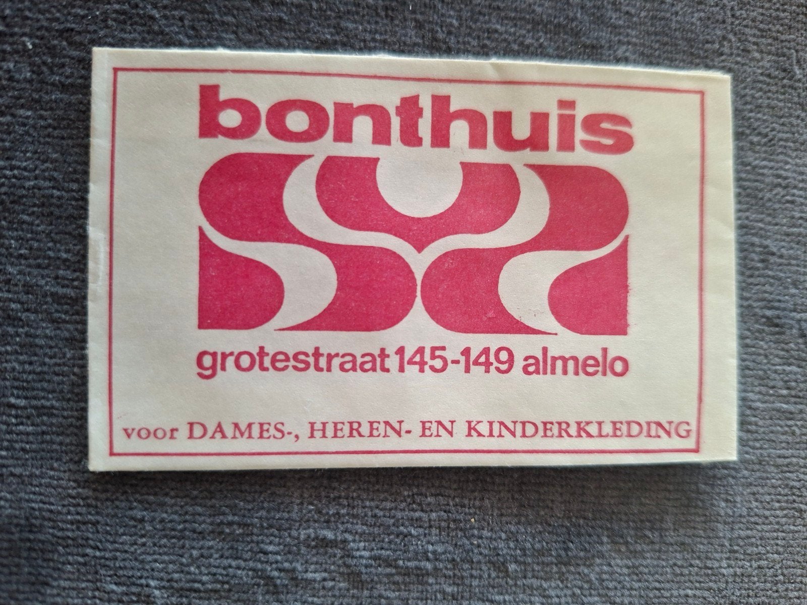 Almelo, Bonthuis voor dames-,heren- en kinderkleding, Verzenden, Nederland