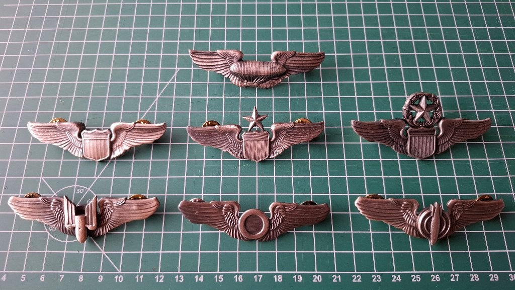 US - Airforce Wings Referentie Set, Verzenden, Luchtmacht, Amerika, Lintje, Medaille of Wings