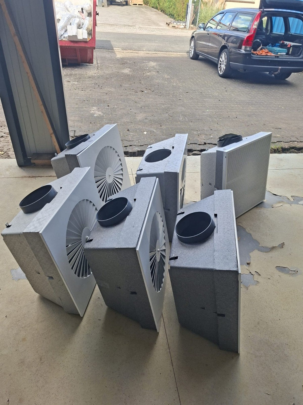 ventilatie/verwarming  roosters systeemplafond 60x60, Doe-het-zelf en Verbouw, Ophalen, Afzuiger