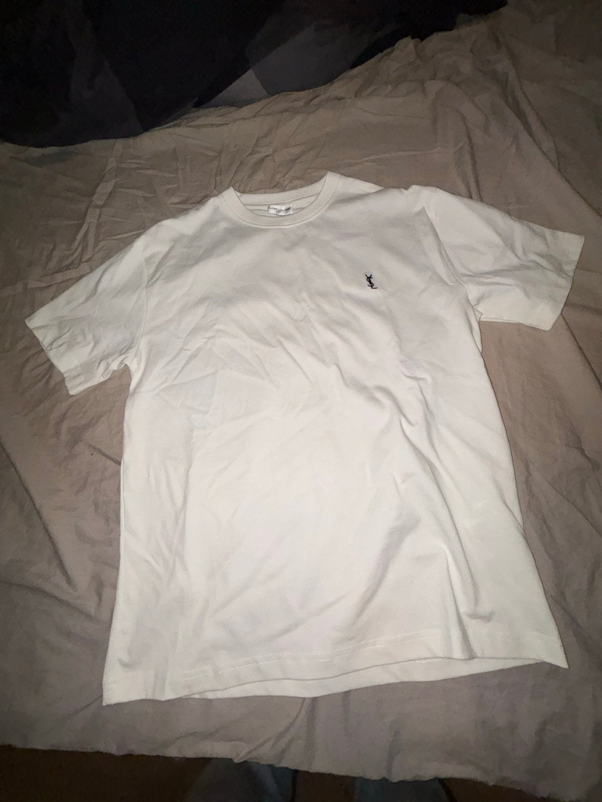 Saint Laurent Paris T-shirt Wit Maat S, Ophalen of Verzenden, Nieuw, Maat 46 (S) of kleiner, Wit