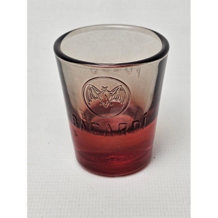 # Bacardi 25ml Red Fuego Shot Glaasje model 14, Verzamelen, Ophalen of Verzenden, Gebruikt, Borrel- of Shotglas