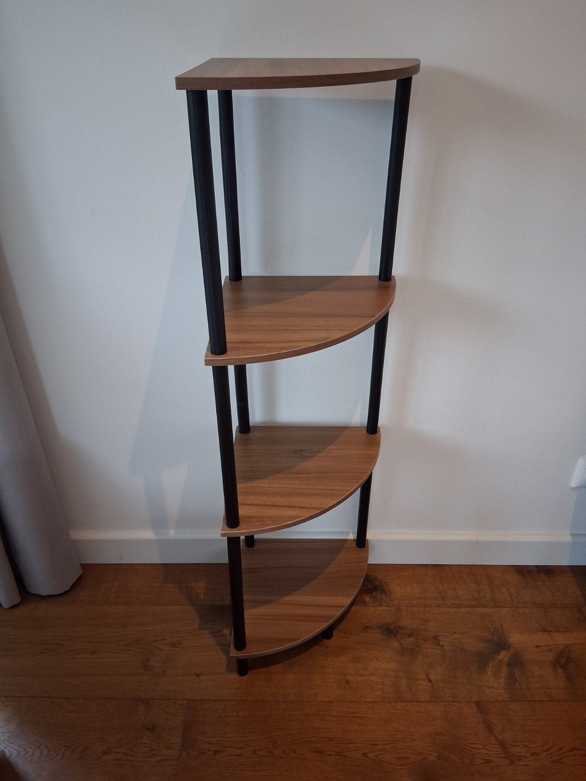 Houten hoekkast met 4 planken, Ophalen, Gebruikt, Hout