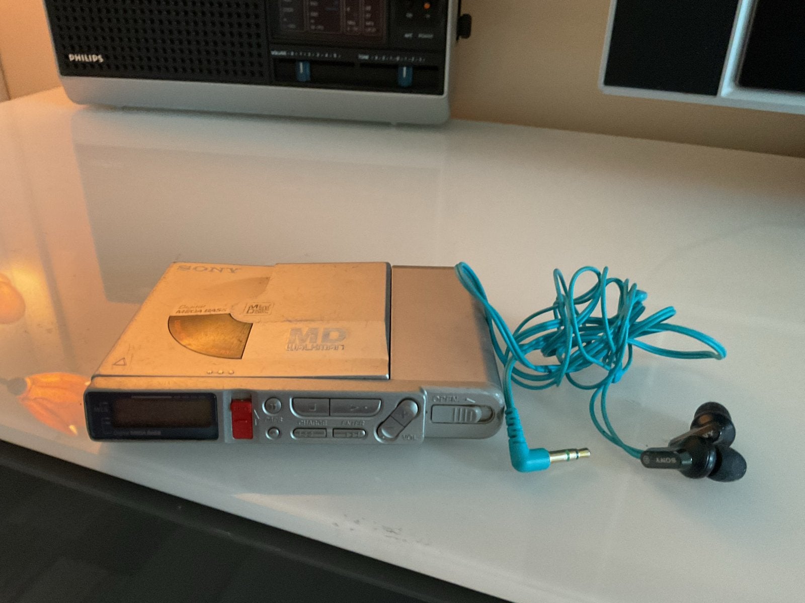 🔥 Sony MD Walkman MZ-R37 Minidisc Speler met Oortjes 🔥, Ophalen of Verzenden, Minidisc-speler