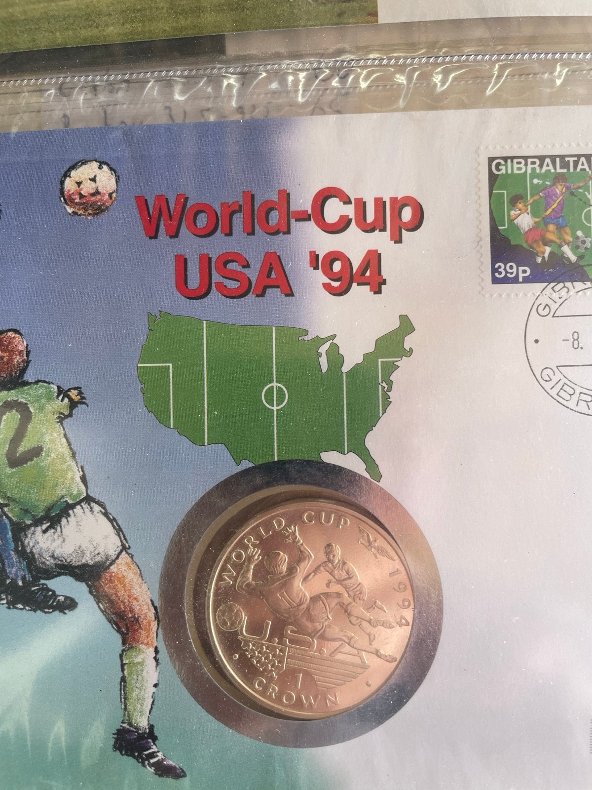 WK Voetbal USA '94 Verzamelmap met Munten en Postzegels, Ophalen of Verzenden, Verzamelmap