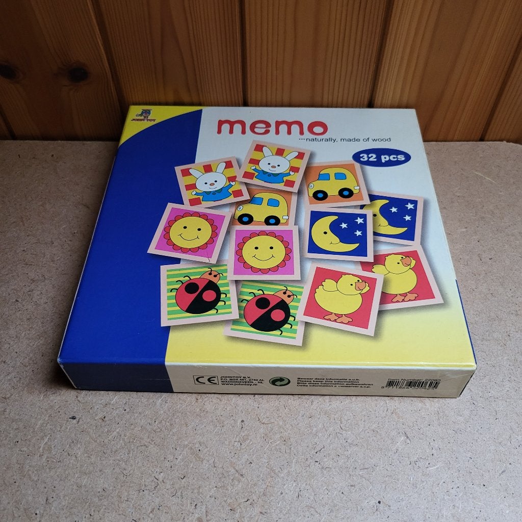 Memo - houten memory, Ophalen, Gebruikt, Puzzelen