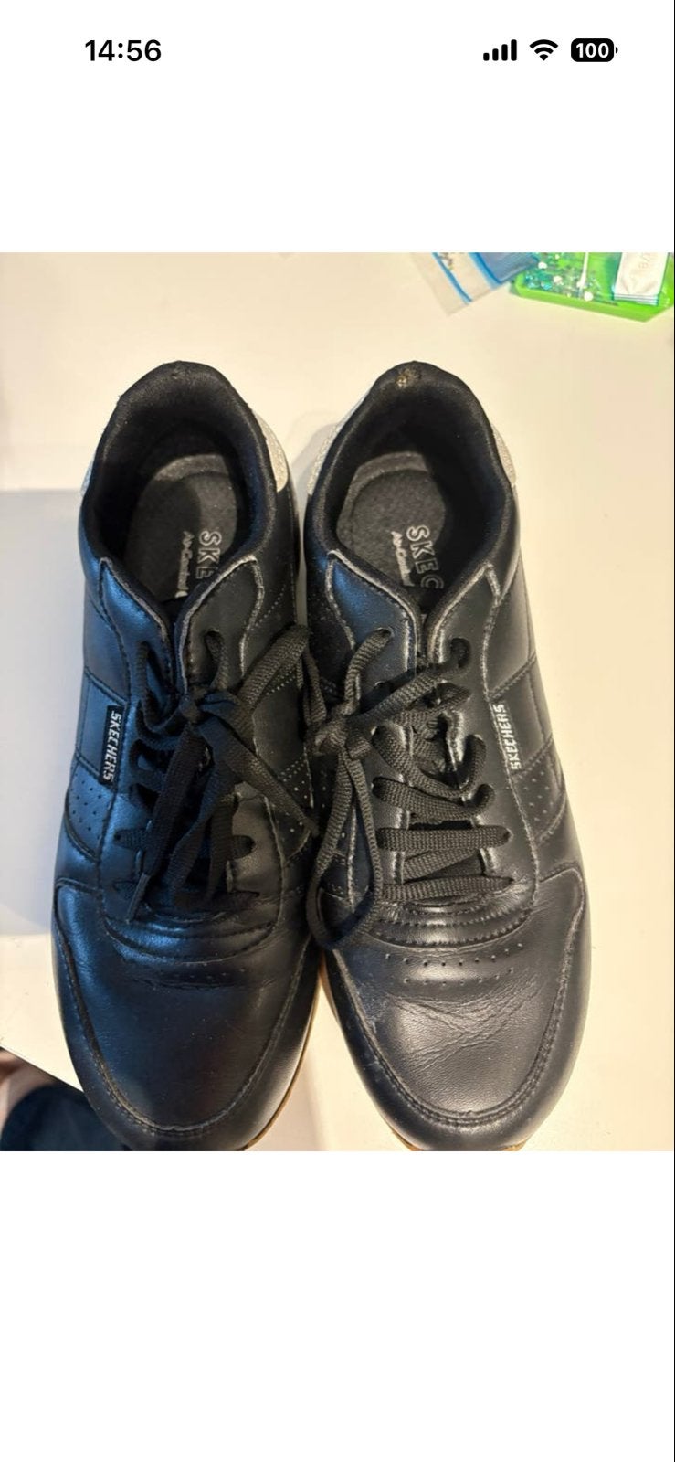 Dames Skechers sneakers - Maat 38 - Zwart, Ophalen of Verzenden, Gedragen, Zwart, Sneakers of Gympen