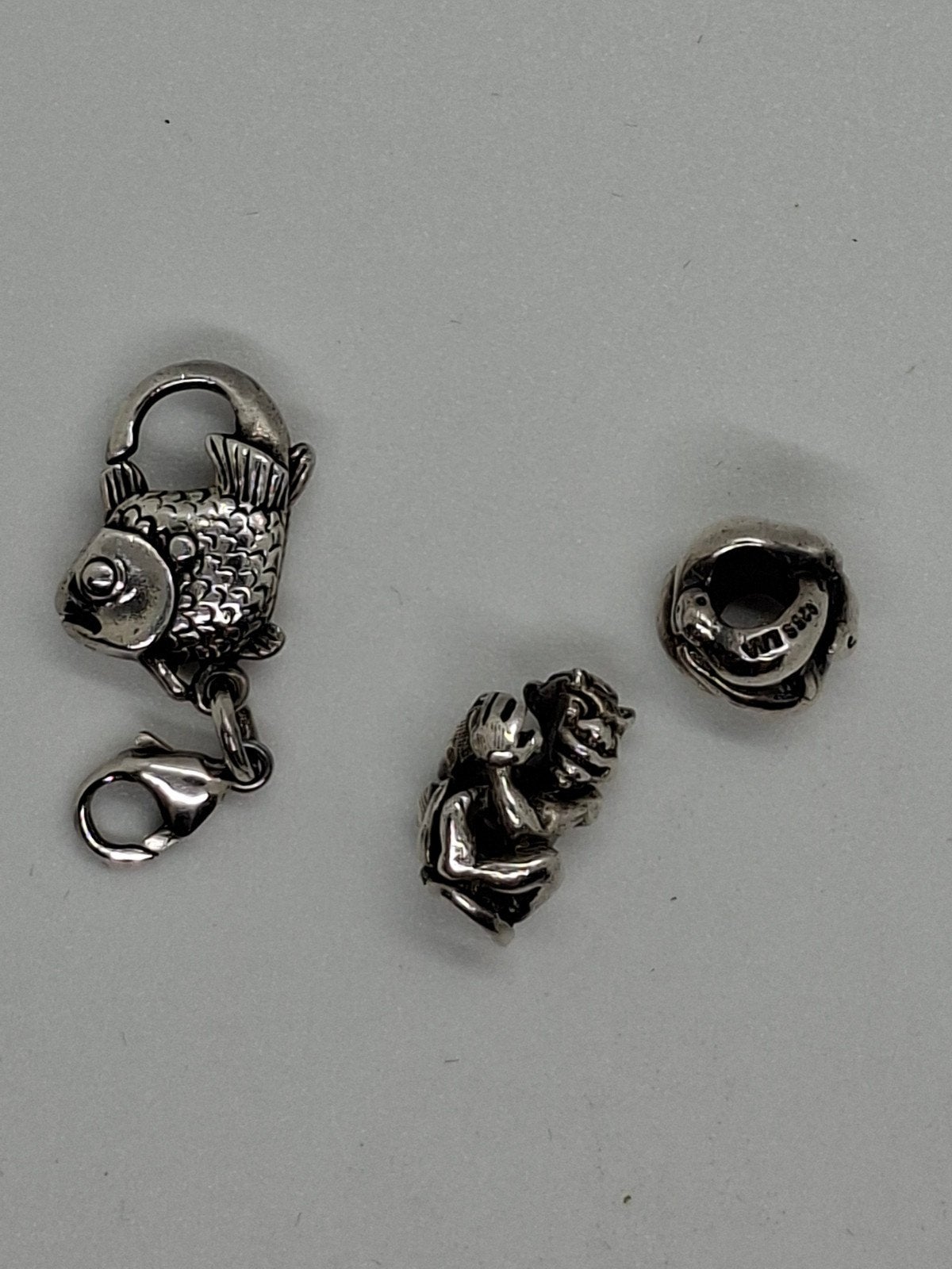 Zilveren Trollbeads bedels en slotje, Ophalen of Verzenden, Zo goed als nieuw, Trollbeads, 4 bedels of meer