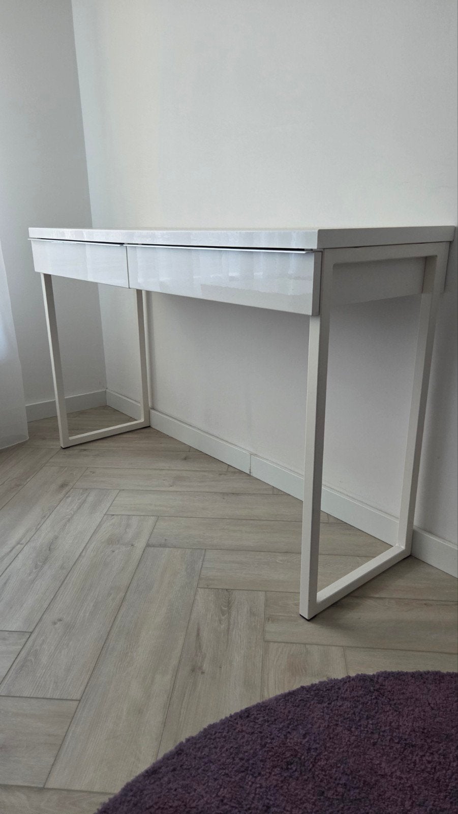Ikea hoogglans tafel, gebruikt, Ophalen, Minder dan 50 cm, Gebruikt, 100 tot 150 cm