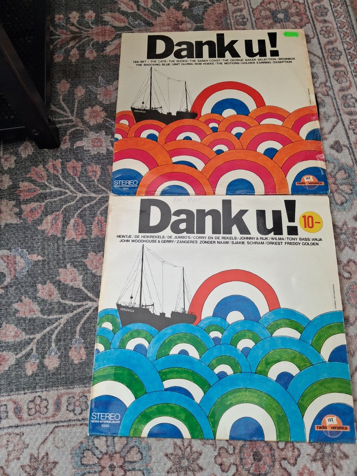 Radio veronica  dank u lp  nederpop  twee stuks, Ophalen of Verzenden, Gebruikt, 12 inch