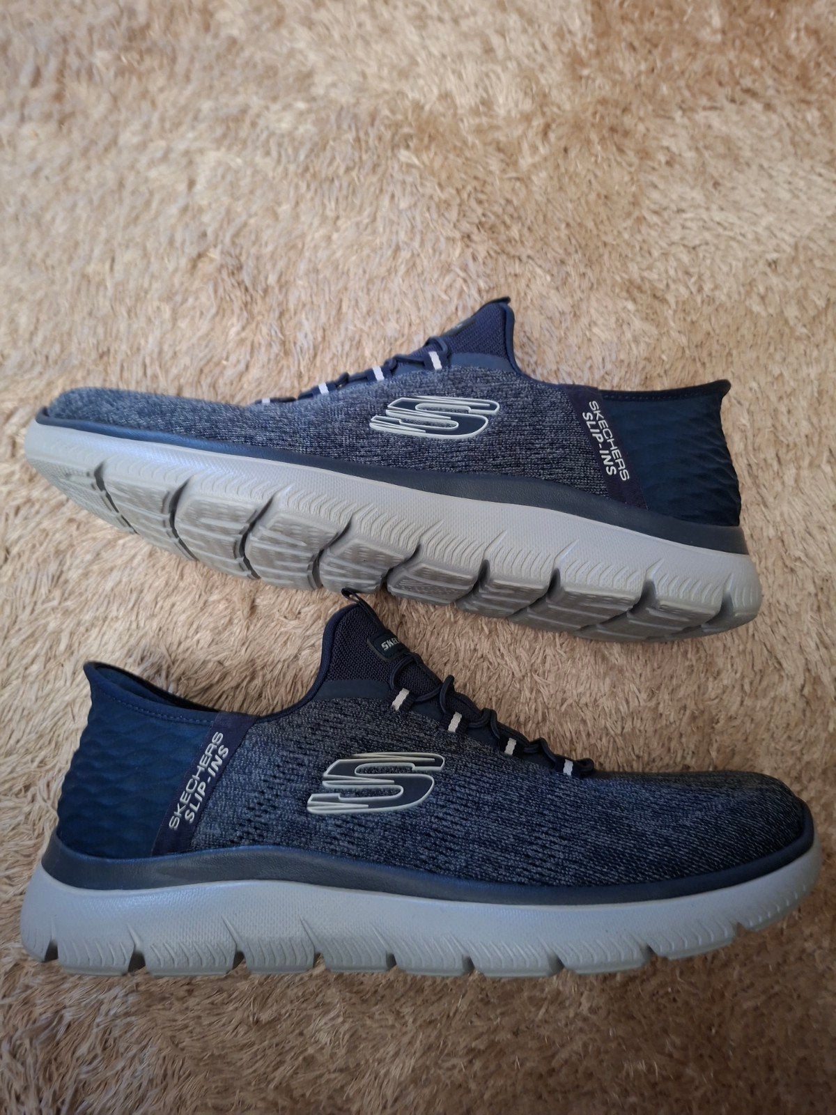 Skechers Slip-ins - Comfortabele instappers, Ophalen of Verzenden, Zo goed als nieuw, Blauw