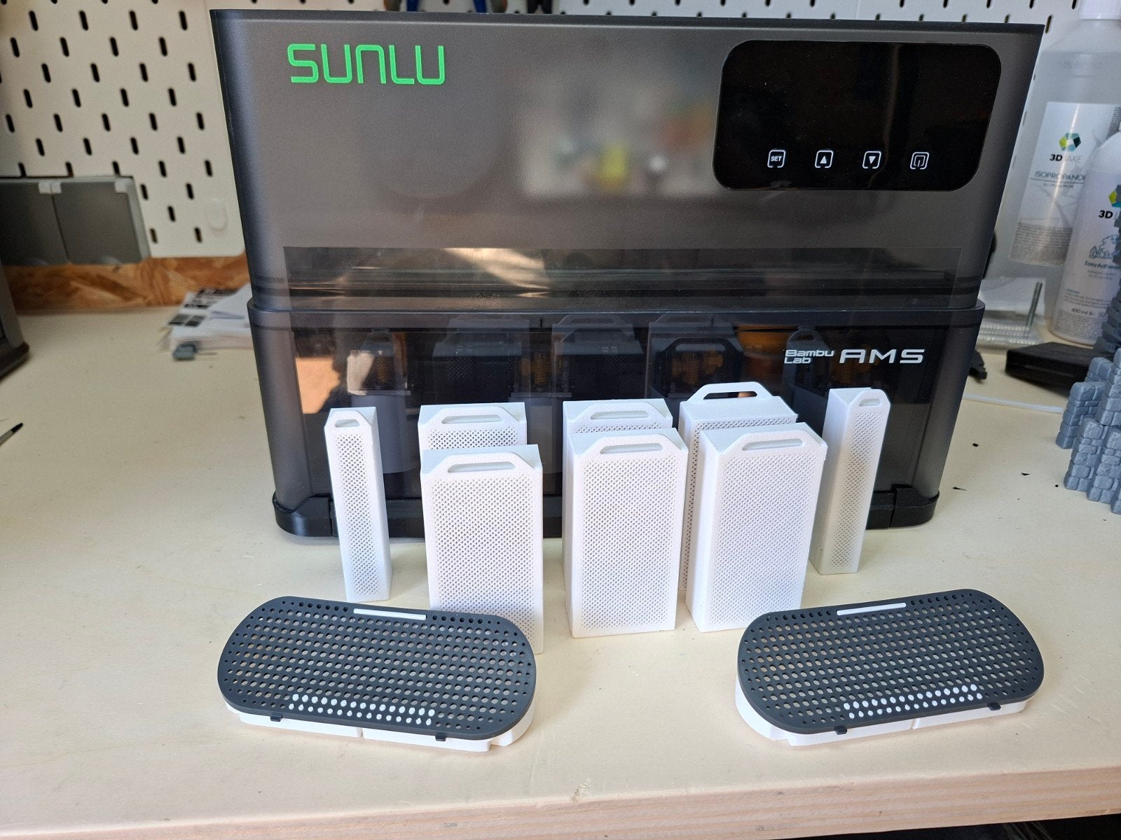 Bambu Lab AMS 1 met Sunlu AMS Heater - Filament Droger, Ophalen of Verzenden, Gebruikt, Filament, Bambu Lab