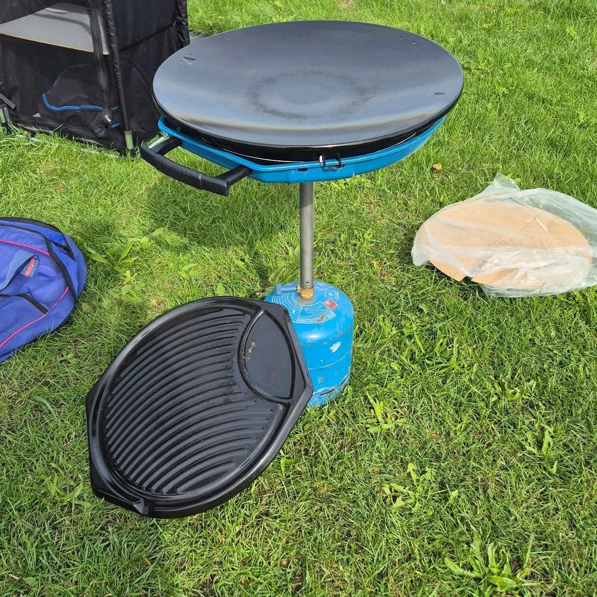 Campingaz scottel Grill 400 - Compleet met gasfles, Ophalen of Verzenden, Gebruikt