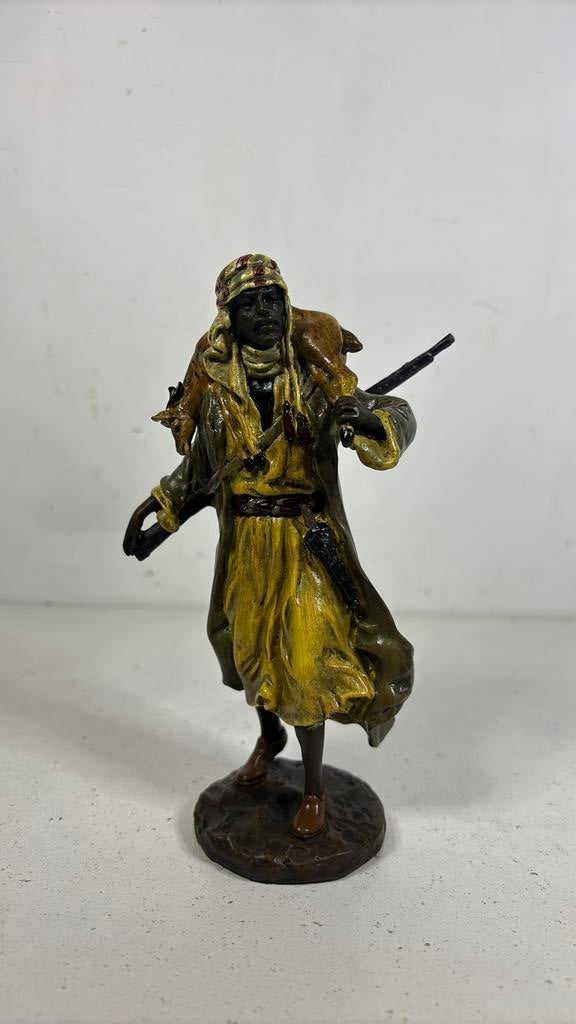 Sculptuur bronzen jager, Antiek en Kunst, Ophalen of Verzenden
