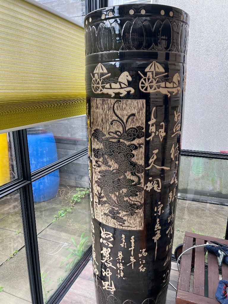 Unieke set van 2 GIGANTISCHE Chinese Paleisvazen – 170 cm!, Antiek en Kunst, Ophalen