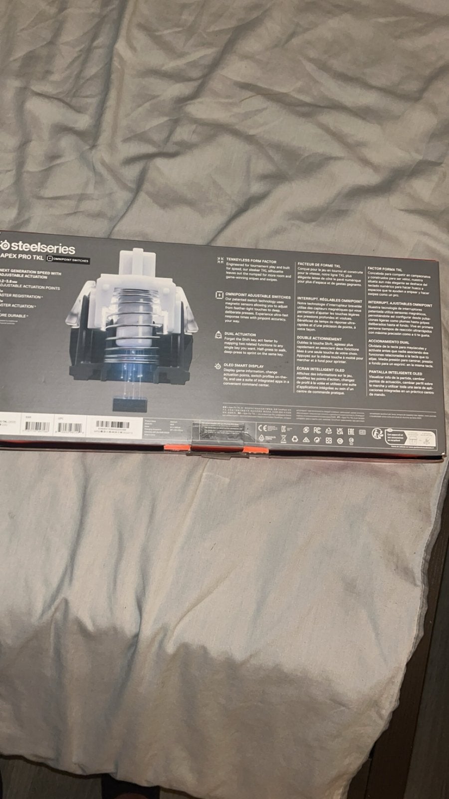 SteelSeries Apex Pro TKL Gaming Toetsenbord, Computers en Software, Toetsenborden, Ophalen of Verzenden, Zo goed als nieuw, Bedraad