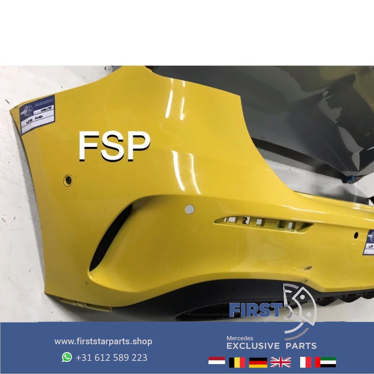 W177 AMG ACHTERBUMPER + Diffuser Mercedes A Klasse 2018-2021, Auto-onderdelen, Gebruikt, -, Ophalen of Verzenden, Achter
