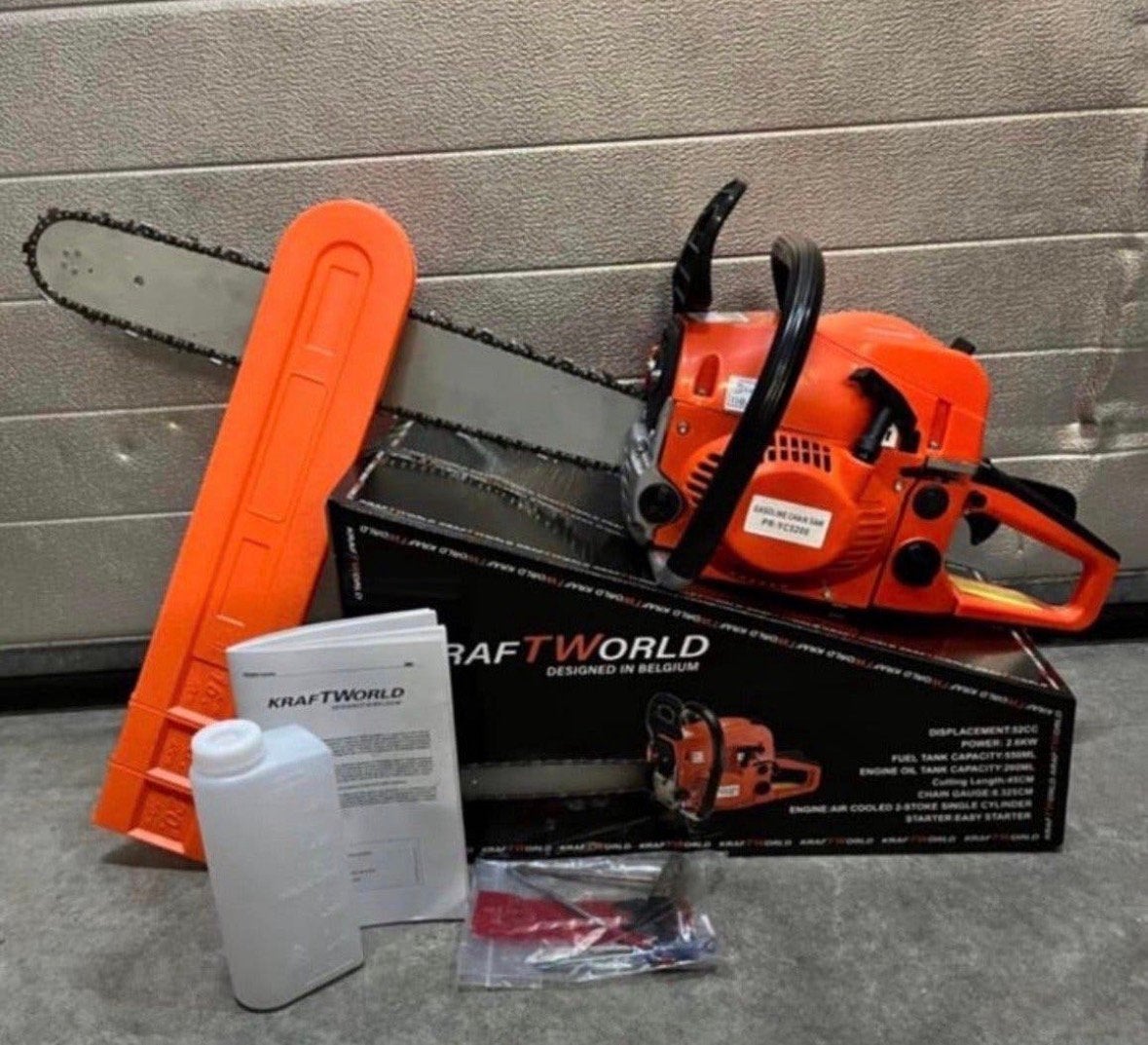Nieuwe motorzaag kettingzaag benzine 50 cm, Ophalen of Verzenden, Nieuw