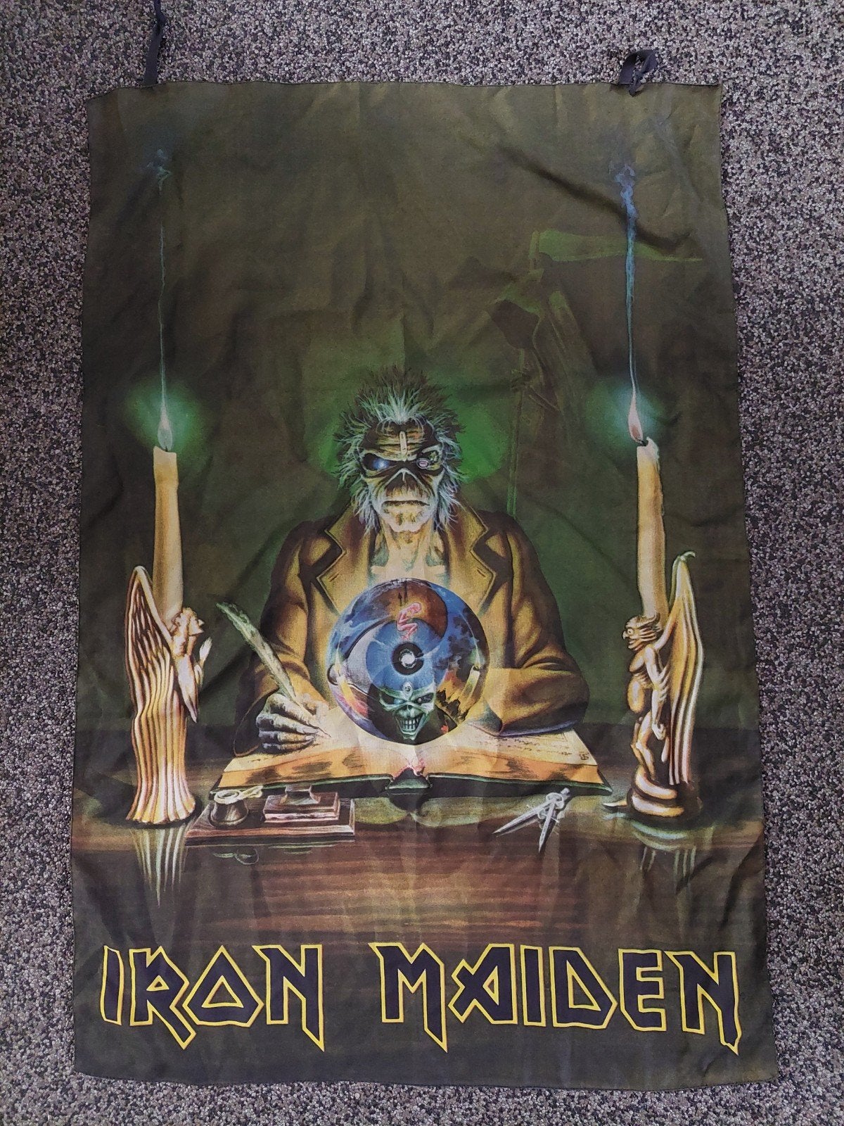 Iron Maiden Eddie The Clairvoyant Wandkleed/Poster, Ophalen of Verzenden, Zo goed als nieuw