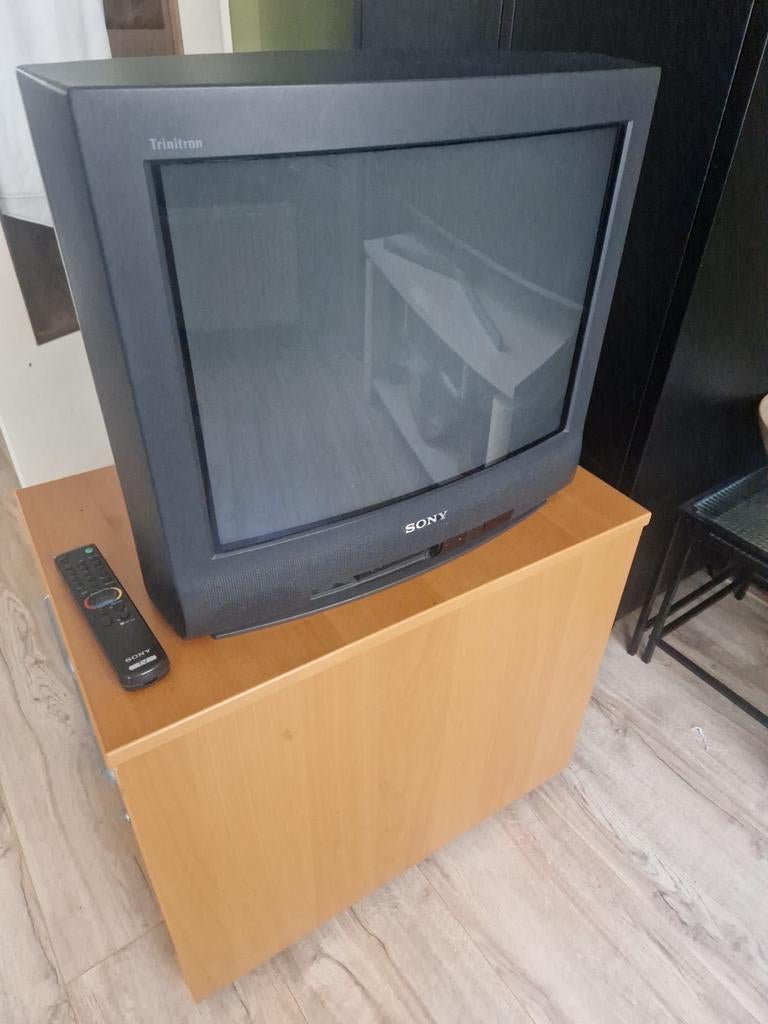 Sony Trinitron Beeldbuis CRT TV 21 inch met afstandsbedienin, Ophalen, Gebruikt, 40 tot 60 cm, Sony