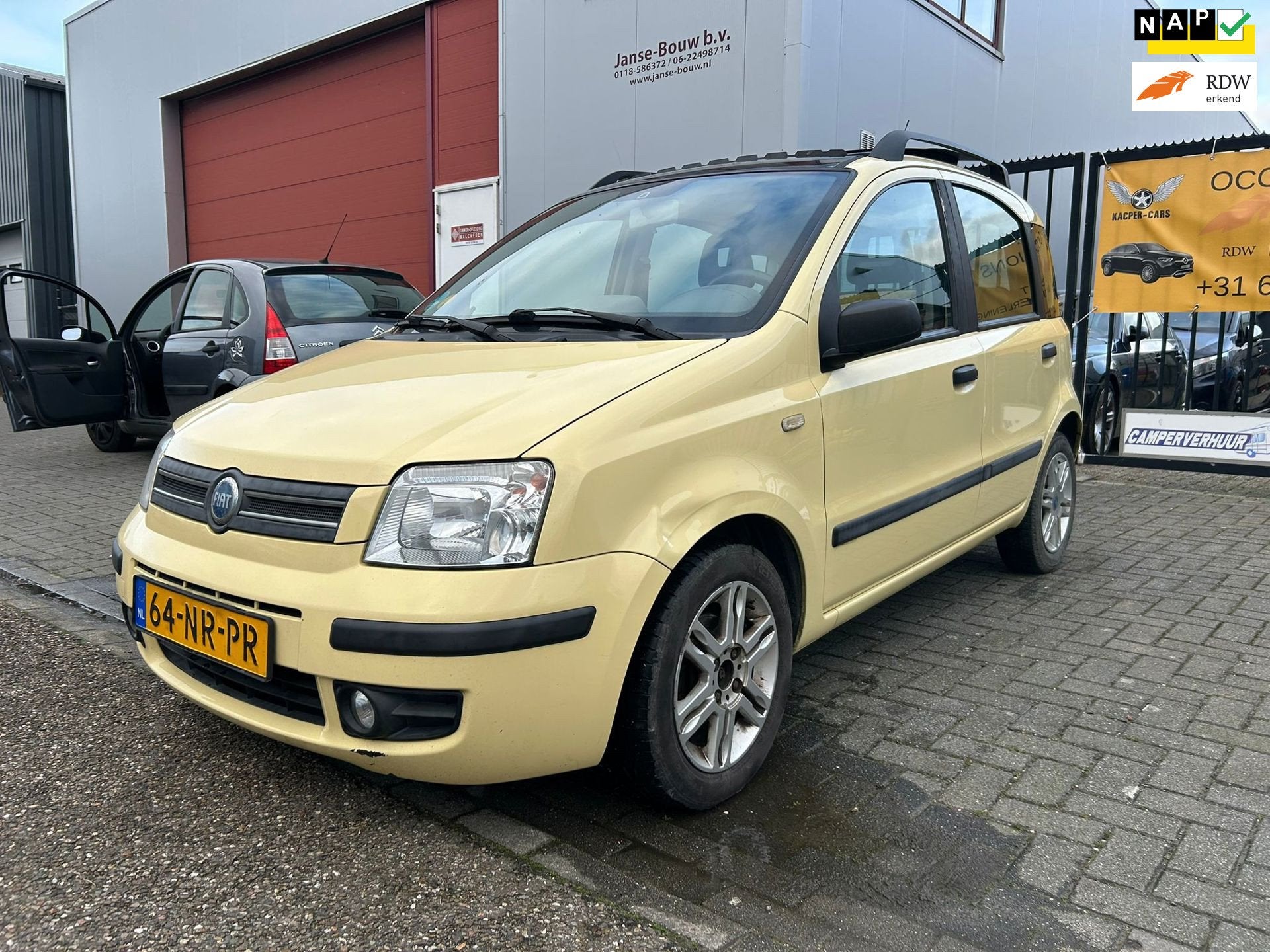 Fiat Panda 1.2 Class KANTEL/SCHUIF DAKJE/LM VELGEN/DUBBELE P, Voorwielaandrijving, Stof, Gebruikt, Handgeschakeld