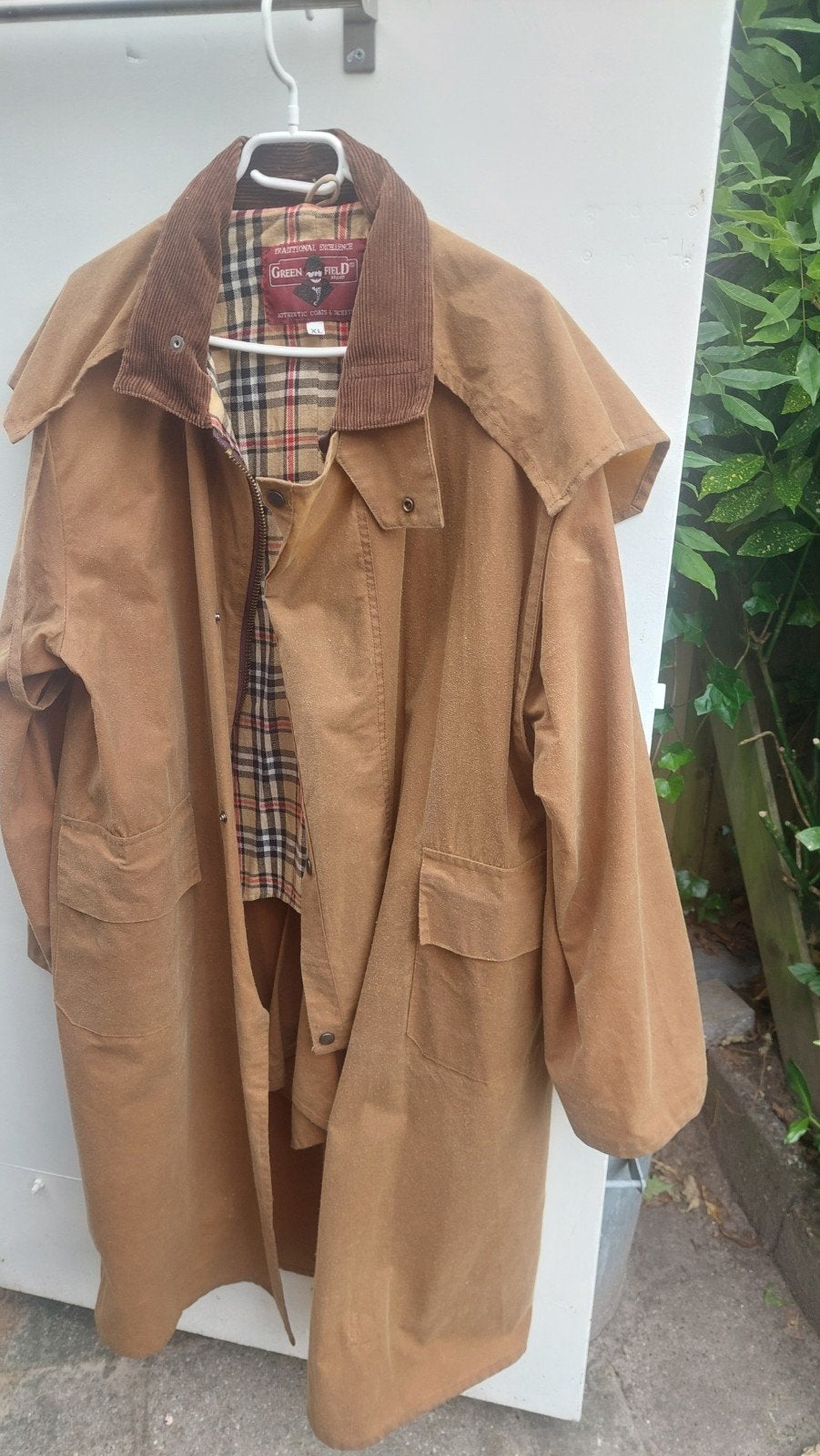 Greenfield waxjas xl, Kleding | Heren, Jassen | Winter, Green field, Bruin, Maat 56/58 (XL), Ophalen of Verzenden
