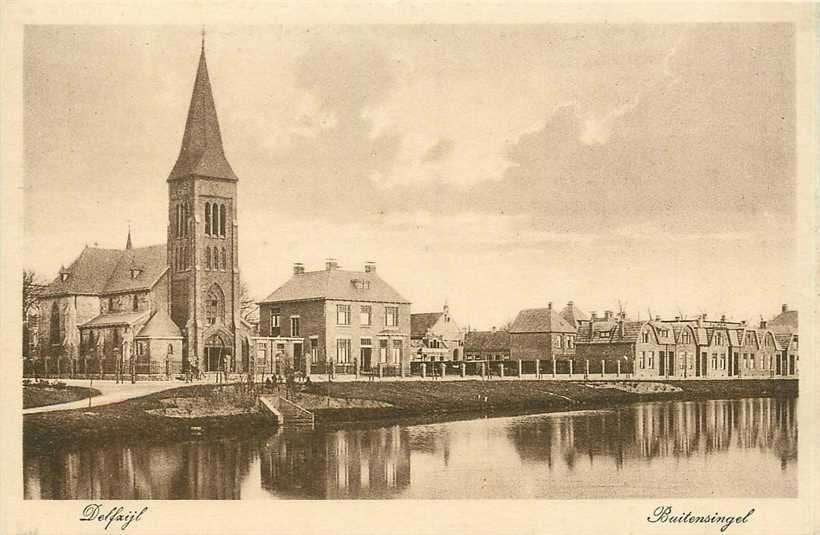 380-724-035 Delfzijl Buitensingel, Verzamelen, Verzenden, Voor 1920, Groningen