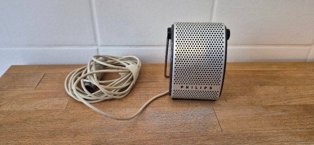 vintage Philips EL 3782/00 microfoon uit de jaren 60., Antiek en Kunst, Ophalen of Verzenden