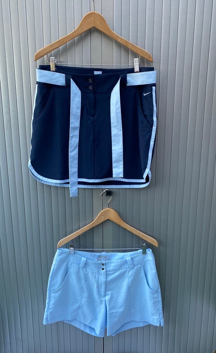 Nike Golf Tour Performance skort 42 blauw 2 delig, Ophalen of Verzenden, Nieuw, Kleding, Overige merken