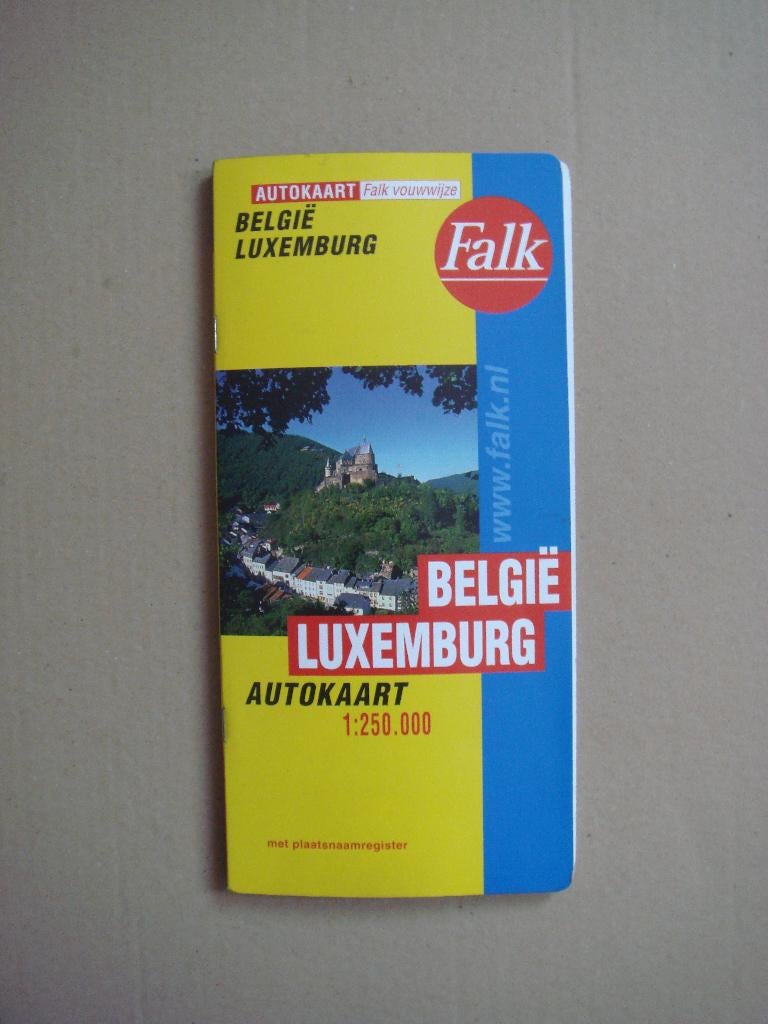 Falk autokaart landkaart België & Luxemburg - Falk vouwwijze, Boeken, Atlassen en Landkaarten, Zo goed als nieuw, Landkaart, België of Luxemburg