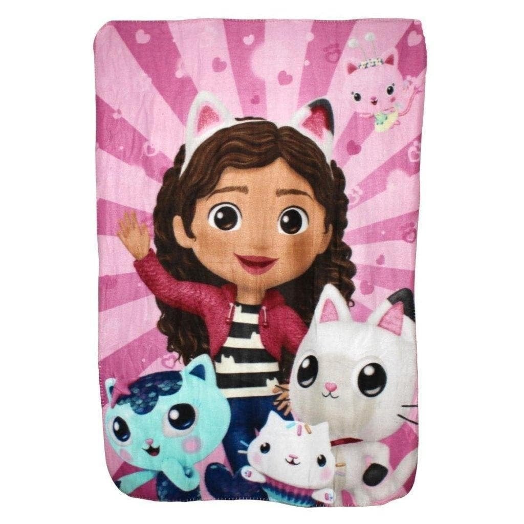Gabby's Poppenhuis Fleece Deken / Fleedeken / Plaid, Meerkleurig, Nieuw, Overige typen, Gabby