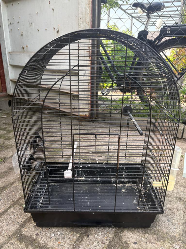 Gratis vogelkooi., Ophalen, Gebruikt, Metaal, Vogelkooi